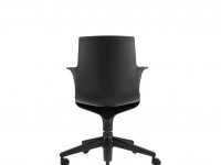 Židle Spoon na kolečkách - černá, černá - 3