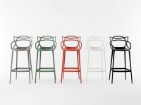 Barová židle Masters vysoká, bílá - 2