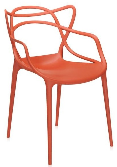 Levně Kartell - Židle Masters, oranžová