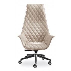 KIMERA chair with high backrest and quilting