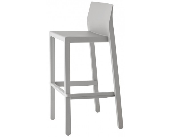 Barová stolička KATE nízka - sivá
