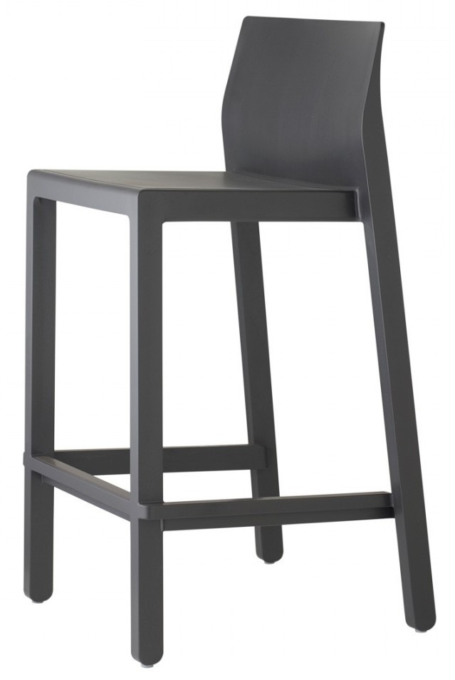 Levně SCAB - Barová židle KATE nízká - antracitová