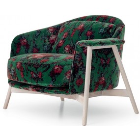 Kepi Poltrona armchair with wooden base