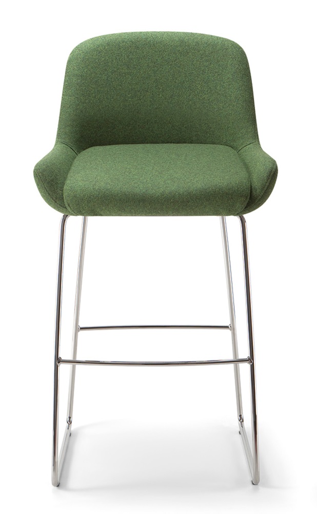 Levně TORRE - Barová židle KESY s ližinovou podnoží
