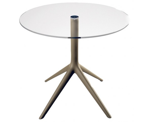Round table Mari-sol, glass top - various sizes (four-legged base)