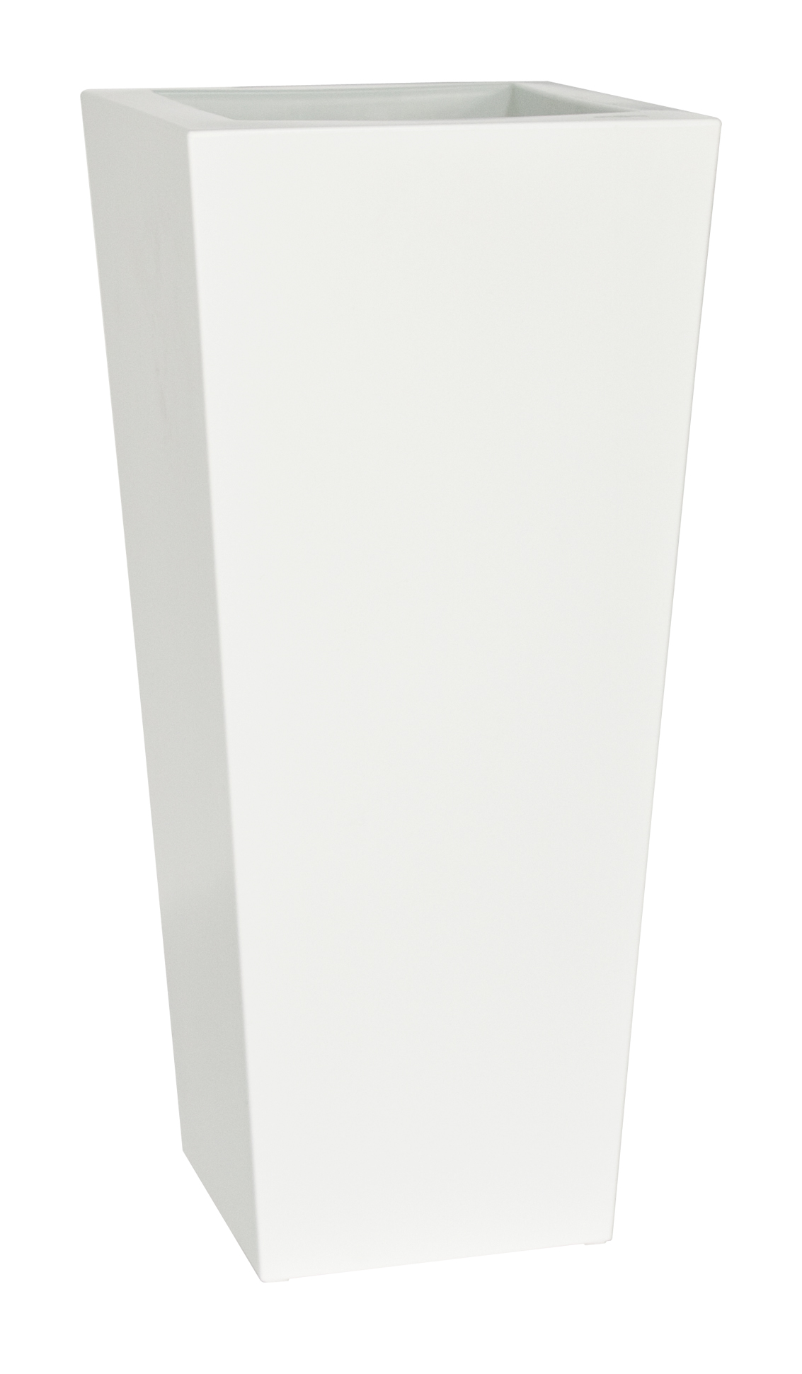 Levně Plust - Designový květináč KIAM gloss pot, 40 x 40 cm - bílý