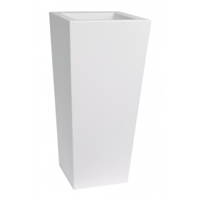 Designový květináč KIAM pot, 40 x 40 cm - bílý