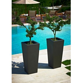 Design planter KIAM pot, 35 x 35 cm - brown
