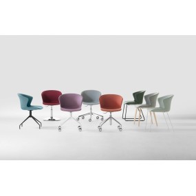 Chair KICCA PLUS height adjustable with wheels two-colour
