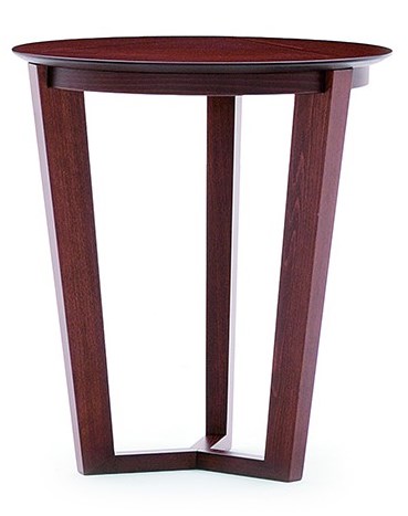 Levně MONTBEL - Konferenční stůl FLEN 902TD (v - 550 mm, Ø 500 mm, povrch desky dýha v pruzích)