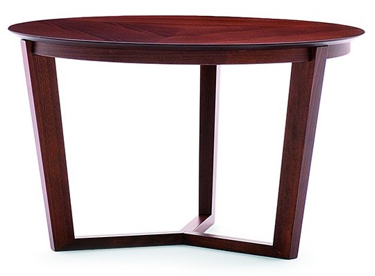 Levně MONTBEL - Konferenční stůl FLEN 903L (v - 450 mm, lakovaný, Ø 750 mm, deska z MDF)