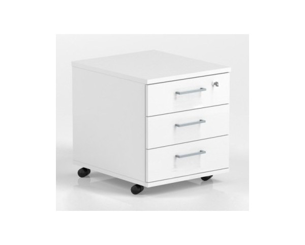 Mobile container OPTIMA - 3x drawer + lock 415x500x510
