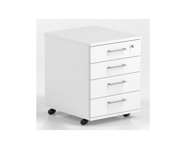 Mobile container OPTIMA - 4x drawer + lock 415x500x638