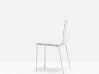 KUADRA XL 2403 DS chair with chrome base - white - 3