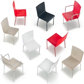 Židle KUADRA XL 2401 DS - červená