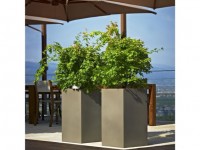Design planter KUBE HIGH, 40 x 40 x 70 cm - anthracite - 2