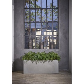 Designový květináč KUBE, 100 x 40 x 40 cm, světle hnědý