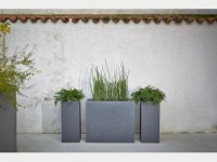 Design planter KUBE HIGH, 100 x 40 x 70 cm - black - 2