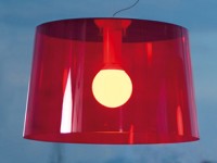 Závěsná lampa L001S/B červená - VÝPRODEJ - sleva 25% - 2