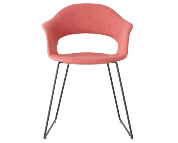 LADY B POP chair with slatted base