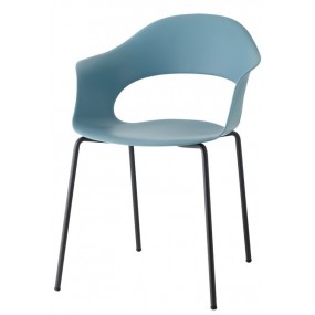 Židle LADY B - modrá/antracitová