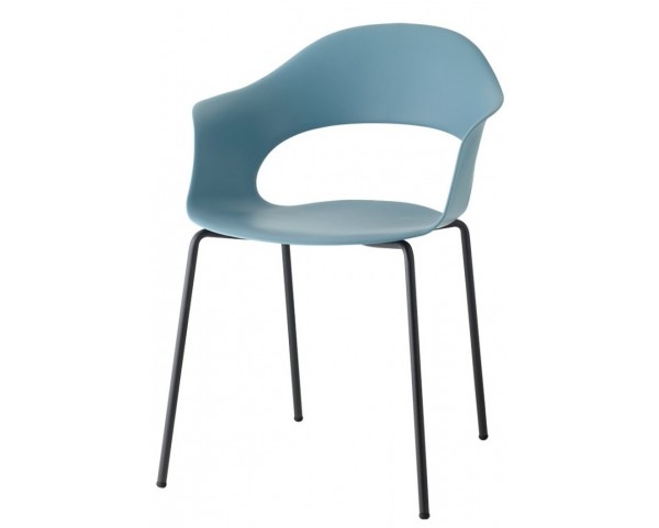 Židle LADY B - modrá/antracitová
