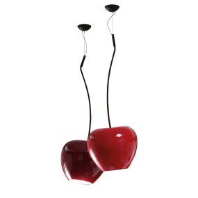 Set of CHERRY red pendant lamps - SALE