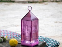 Stolní lampa/lucerna Lantern - fialová - 2