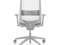 Kancelářská židle LIGHT UP 250 SFL světle šedá se síťovinovým opěrákem - 2