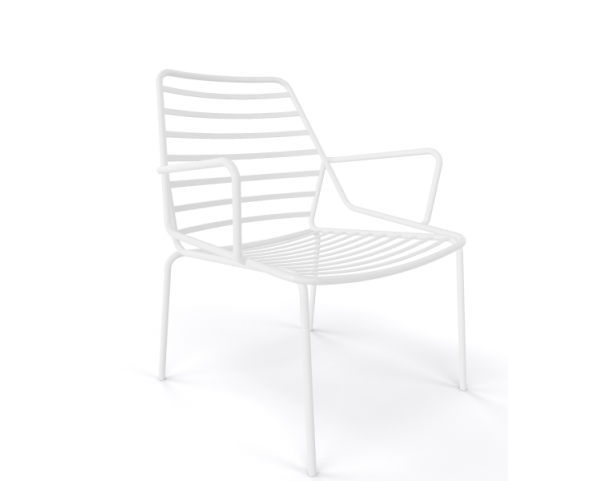 LINK LOUNGE armchair, white