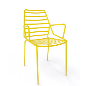 Židle LINK B, žlutá