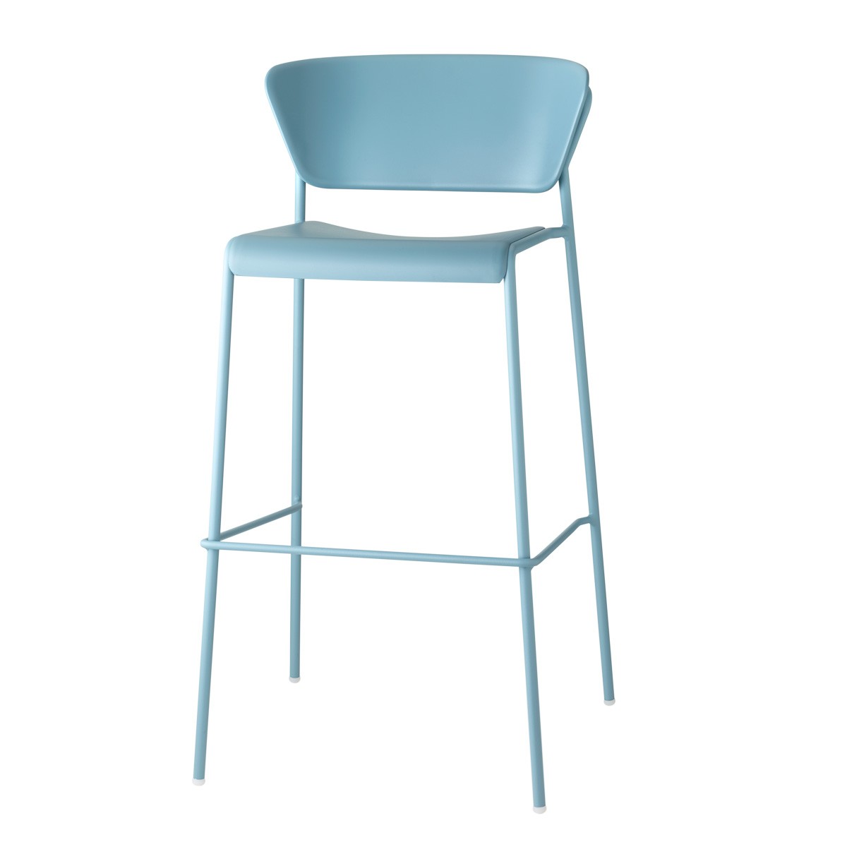 Levně SCAB - Barová židle LISA TECHNOPOLYMER vysoká - modrá