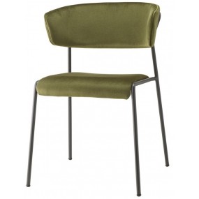 Židle LISA s područkami - zelená/antracitová