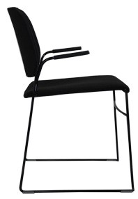 Levně OFFECCT - Židle LITE čalouněná s područkami, stohovatelná
