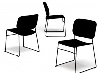 Chair LITE wooden, stackable - 2