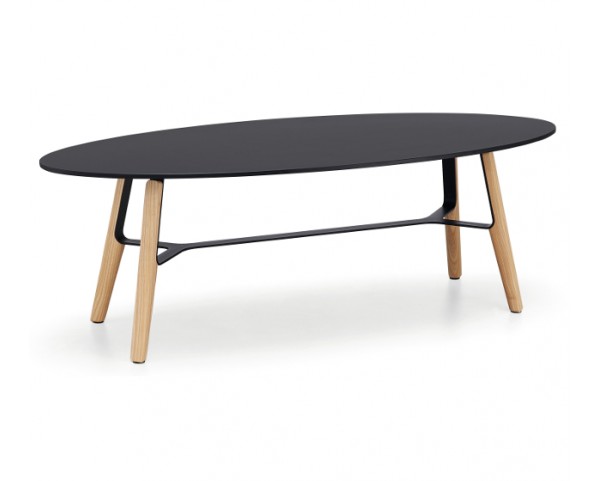 Oval table LIU, height 40 cm