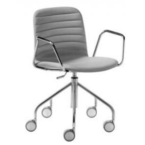 Kancelářská čalouněná židle LIU s područkami