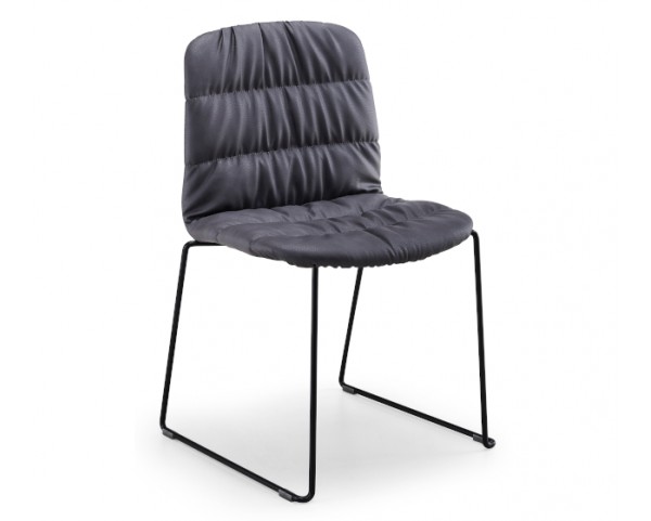 Čalouněná židle LIÙ, ližinová podnož