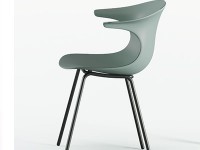 LOOP MONO chair with metal base - non-adjustable - 2