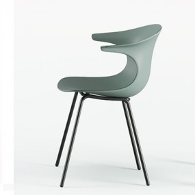 LOOP MONO chair with metal base - non-adjustable