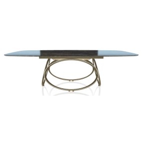 Stůl LOUIS - zaoblený 200-300x116-120 cm