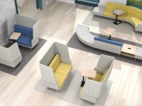 Modular sofa set ARCIPELAGO with high back - 2