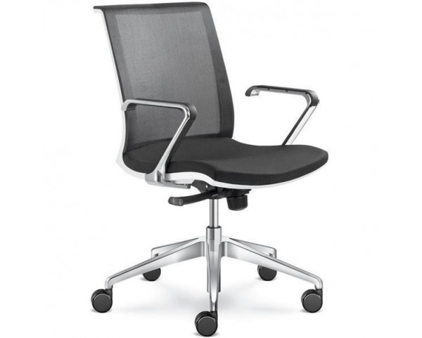 Kancelářská židle LYRA NET 213-F80 - bílý rám