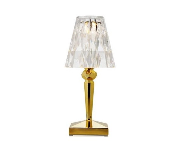 Table lamp Battery Metal - gold