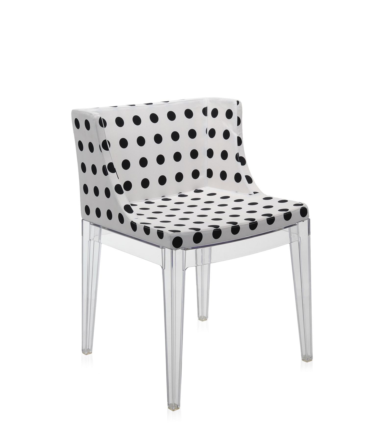 Kartell - Židle Mademoiselle - bílý vzor, transparentní