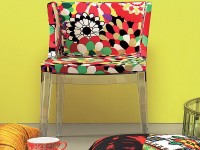 Židle Mademoiselle Missoni - červená, transparentní - 2