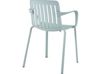 Židle PLATO s područkami - světle modrá - 3