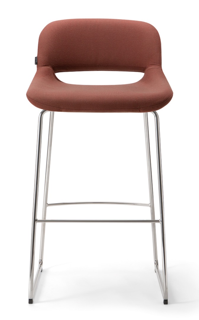 Levně TORRE - Barová židle MAGDA s ližinovou podnoží