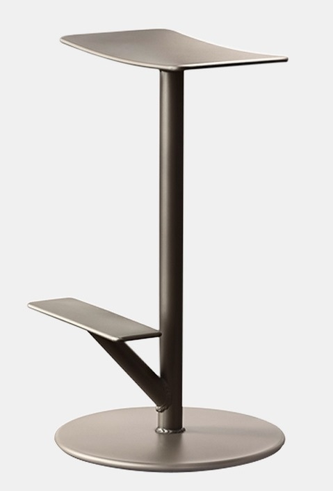 Levně MAGIS - Barová židle SEQUOIA nízká - metalická šedá