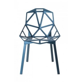 Chair CHAIR ONE - four-legged in painted aluminium
